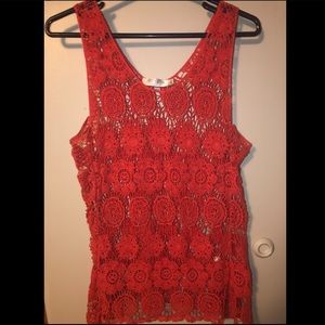 Crocheted tank top